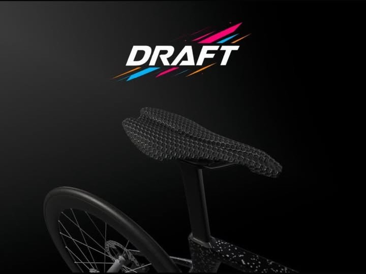Close view of a Draft bike saddle
